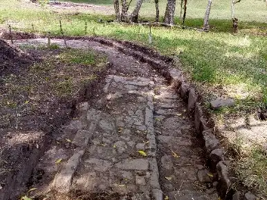 Estructura sendero y zanja drenaje - arqueología preventiva